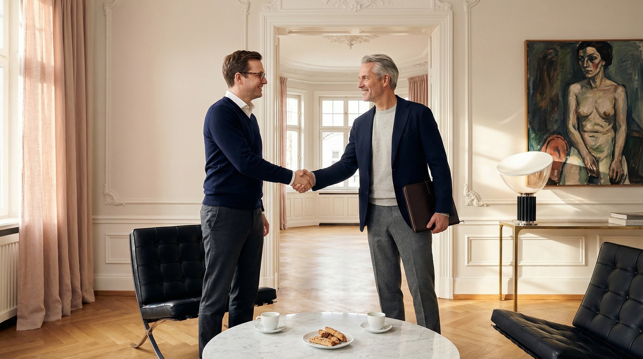 Handschlag zur Nachfolge einer Hausverwaltung
